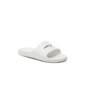 Tommy Jeans dámské bílé pantofle - 36 (YBL)